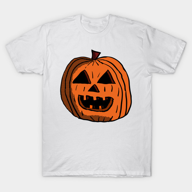 Cartoon Jackolantern Pumpkin 5 T-Shirt-TOZ